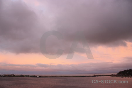 Pink cloud sky.