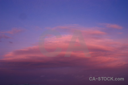 Pink purple blue cloud sky.