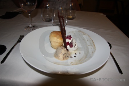 Plate restaurant javea dessert food.