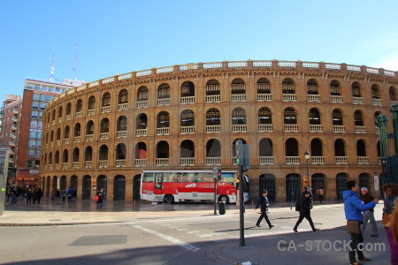 Plaza de toros europe archway brown bullring.