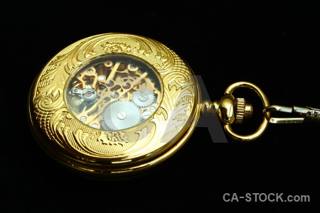 Pocket watch object black.