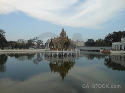 Pond southeast asia sky palace cloud.