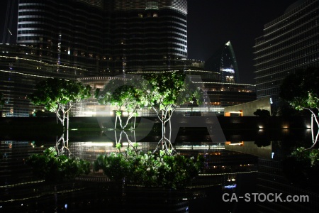 Pool dubai light western asia night.