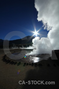 Pool el tatio sun south america water.