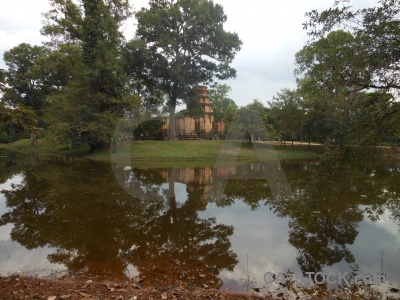 Prasat kravan khmer siem reap reflection angkor.