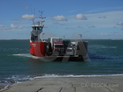 Punta delgada lorry estecho de magallanes vehicle ferry.