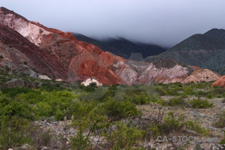 Purmamarca cliff mountain landscape cloud.