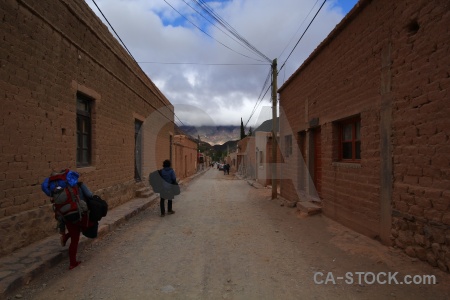 Purmamarca cloud road south america argentina.