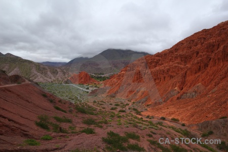 Purmamarca cloud rock cerro de los siete colores south america.