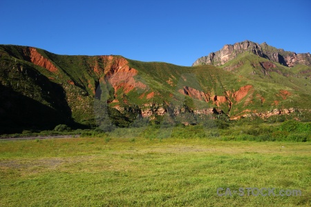 Quebrada de escoipe valley field el maray south america.