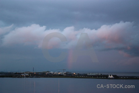 Rainbow cloud sky.