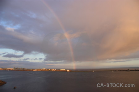 Rainbow sky cloud.