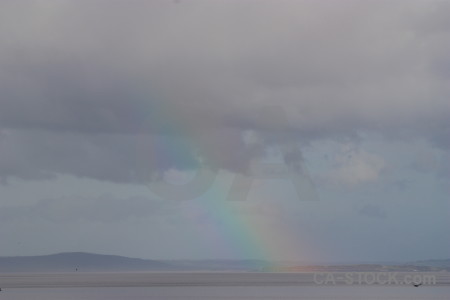 Rainbow sky cloud gray.