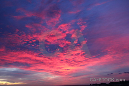 Red purple cloud blue spain.