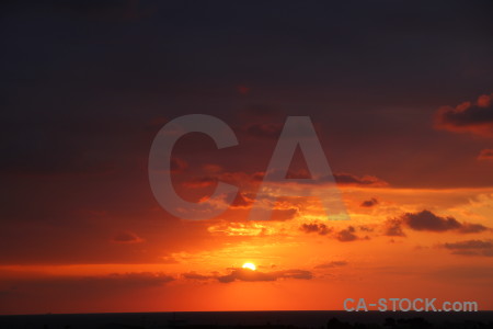 Red sunrise javea orange cloud.