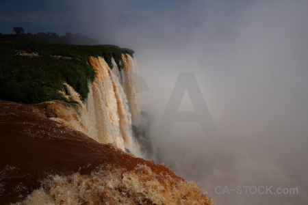 River iguazu falls river iguassu garganta del diablo.