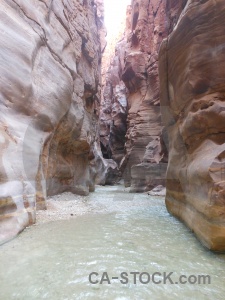 River jordan gorge mujib canyon.