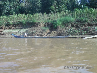 River nam khan water vehicle laos.