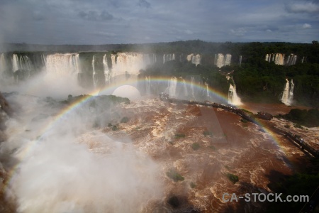 River spray iguacu falls brazil iguassu.