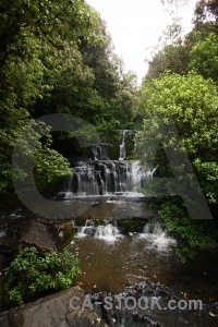 River waterfall catlins water south island.