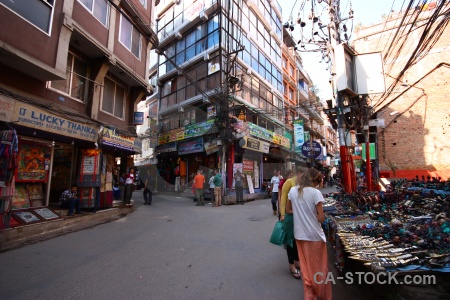 Road asia thamel kathmandu nepal.