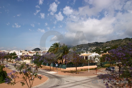 Road javea mountain spain montgo.