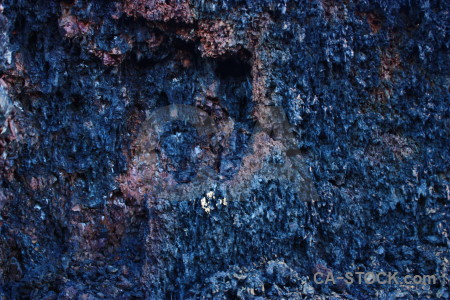 Rock blue volcanic texture lava.