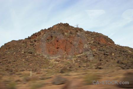 Rock brown white mountain.