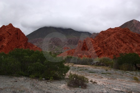 Rock cliff landscape sky argentina.