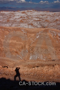 Rock desert sky human south america.