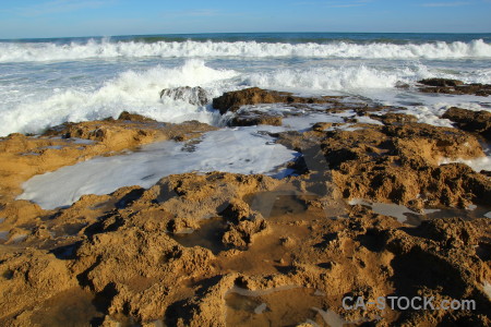 Rock javea wave water spain.