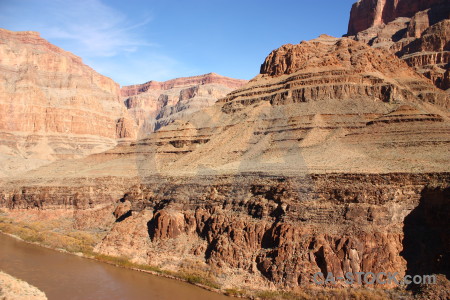 Rock landscape mountain desert blue.