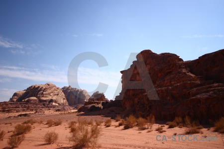 Rock sand landscape western asia bedouin.