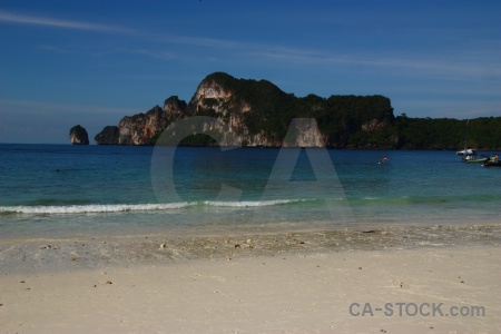 Rock sea cliff sand asia.