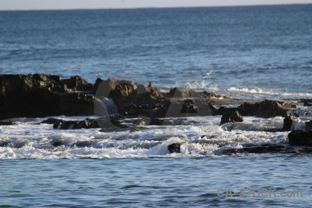 Rock sea water surface.