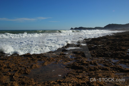 Rock spain europe javea water.