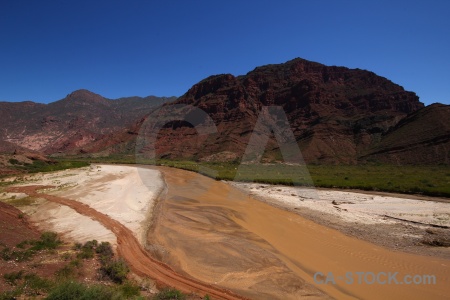 Rock valley las conchas river calchaqui argentina.