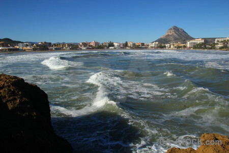 Rock water sea spain javea.