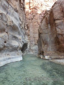 Rock water western asia jordan wadi.