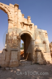 Roman ruin jarash ancient stone.