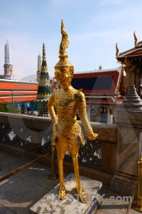 Royal palace temple of the emerald buddha sky thailand southeast asia.