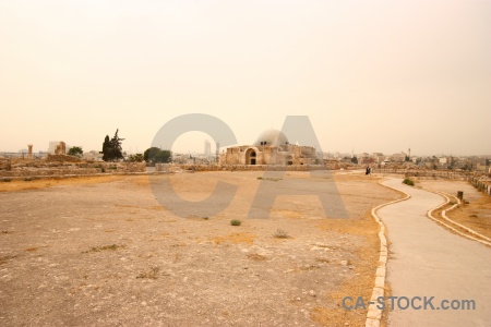 Ruin western asia amman stone historic.