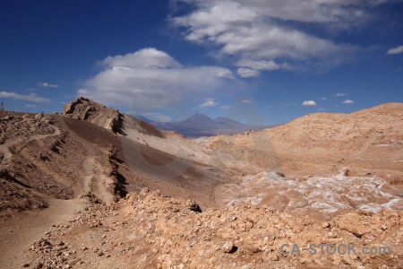 Salt cloud desert sky chile.