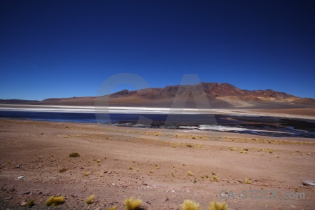 Salt flat salt lake atacama desert landscape altitude.