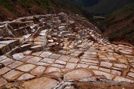 Salt peru salt mine water pool.