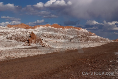 Salt rock valley of the moon atacama desert sky.