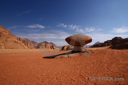 Sand jordan bedouin mountain mushroom.