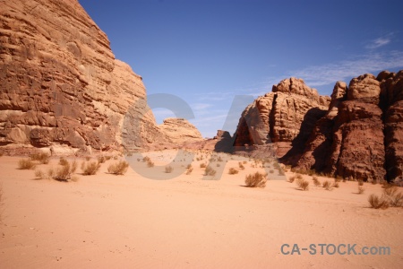 Sand wadi rum middle east landscape jordan.