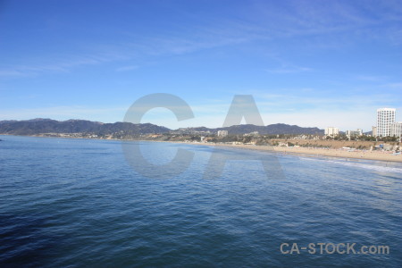 Sea beach blue water.