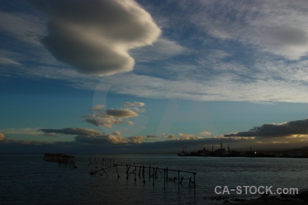 Sea cloud water chile sky.